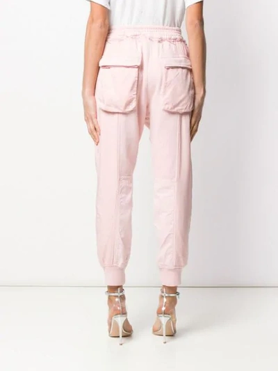 HAIDER ACKERMANN HIGH-WAISTED TRACK PANTS - 粉色