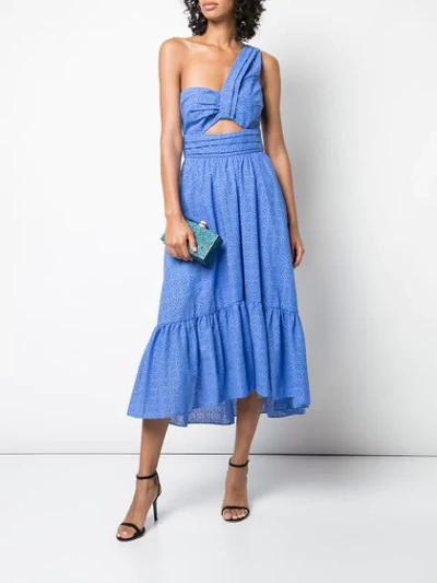 Shop A.l.c . One-shoulder Midi Dress - Blue