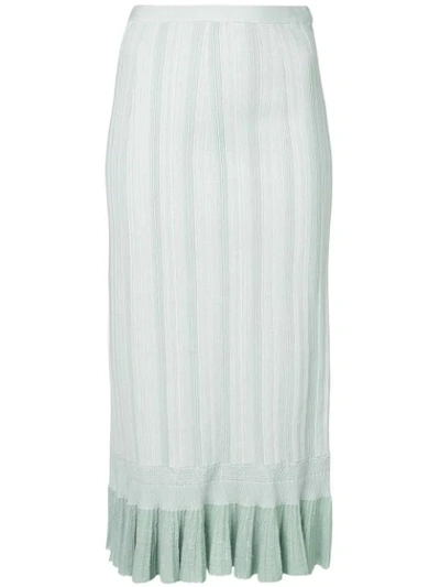 Shop Proenza Schouler Plissé Knit Skirt In White