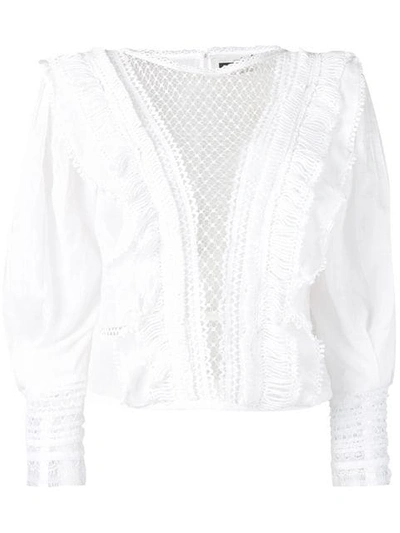 Shop Isabel Marant Rosen Top In White