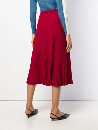 Shop Molli Flore Pleated Skirt - Red