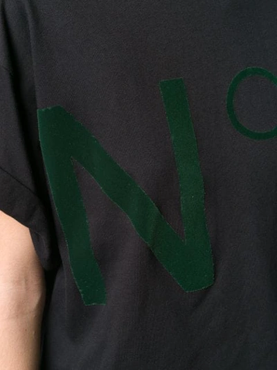 Shop N°21 Logo Velvet T In Black