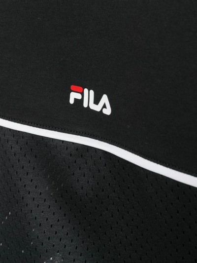 Shop Fila Romy Cropped Hoodie - Black