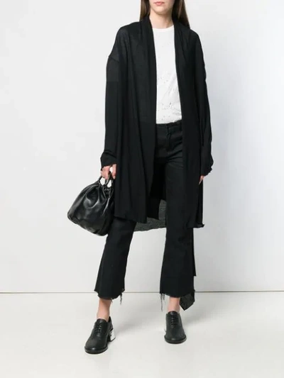 Shop Yohji Yamamoto Cardi-coat - Black