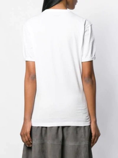 VIVIENNE WESTWOOD ANGLOMANIA LOGO刺绣T恤 - 白色