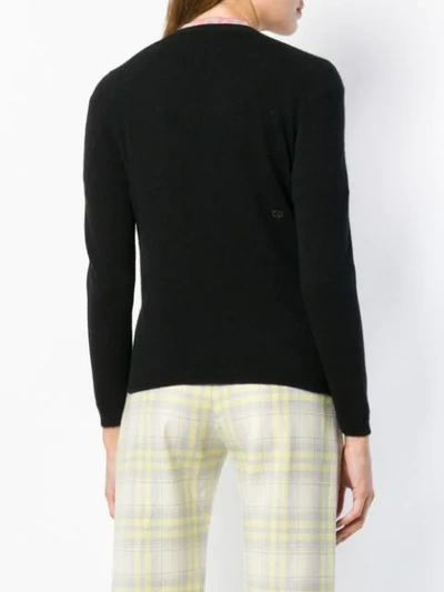 Shop Chinti & Parker V-neck Cashmere Sweater In Black