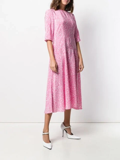 Shop Marni Kleid Mit Print - Rosa In Pink