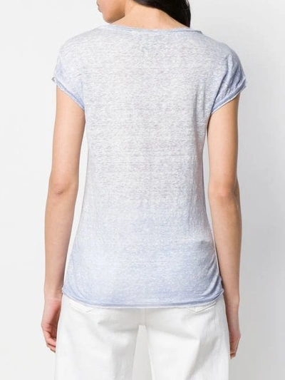 Shop Avant Toi Round Neck T In Blue