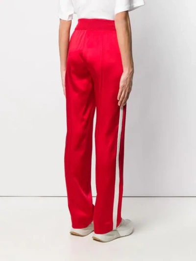 Shop Moncler Track Trousers In Red
