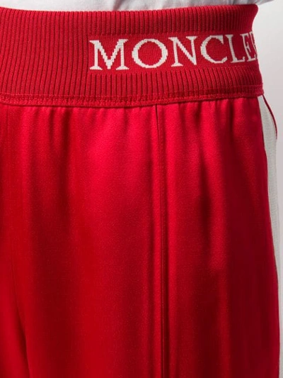 Shop Moncler Track Trousers In Red