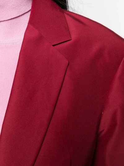 Shop Victoria Beckham Single-breasted Blazer In Red