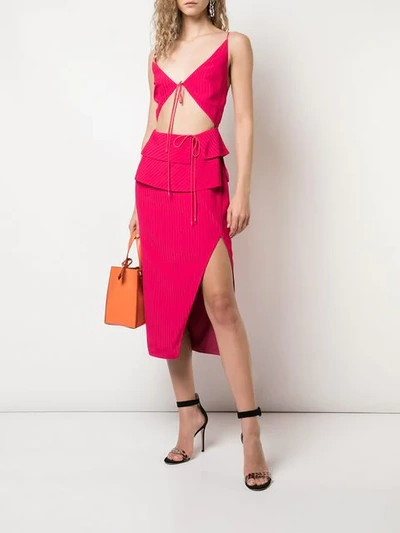 Shop Altuzarra Ludovica Dress In Red