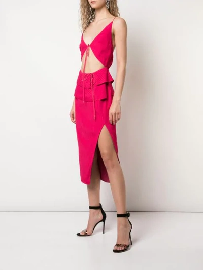 Shop Altuzarra Ludovica Dress In Red