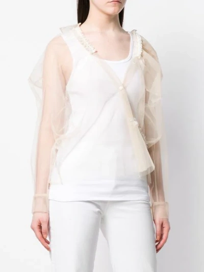 ACT N°1 TULLE LAYER TOP - 白色