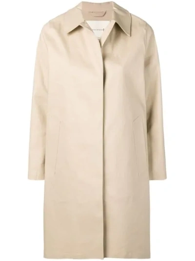 Shop Mackintosh Putty Bonded Cotton Coat Lr-020 In Idj01 Putty