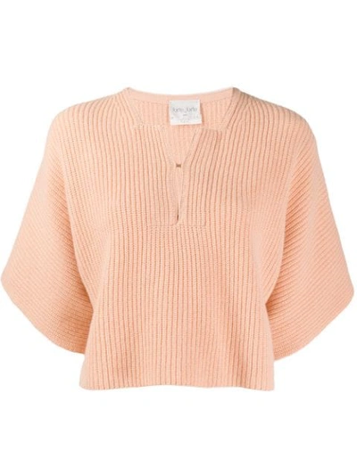 FORTE FORTE V-NECK JUMPER - 粉色