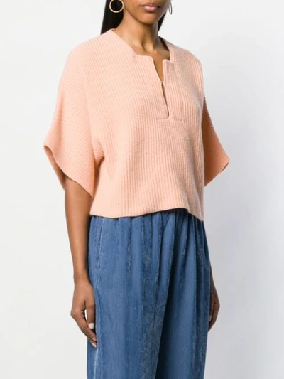 Shop Forte Forte V-neck Jumper - Pink