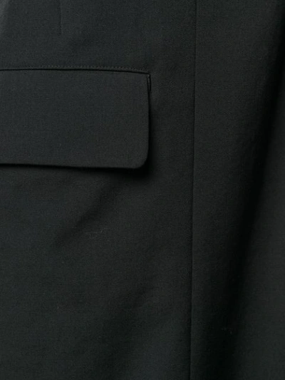 Shop Yohji Yamamoto Mantel Mit Ziernähten - Schwarz In Black
