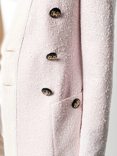 Shop Alessandra Rich Double Breasted Blazer In Pink