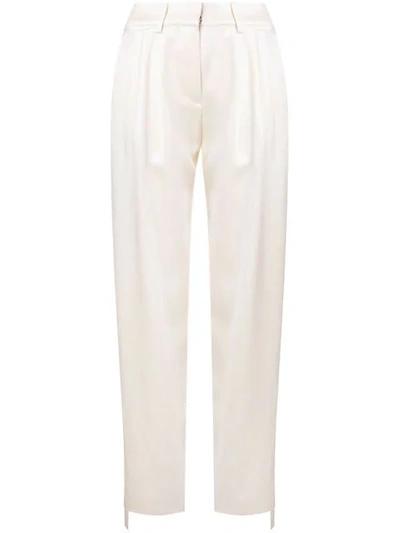 Shop Magda Butrym High Waisted Trousers - Neutrals