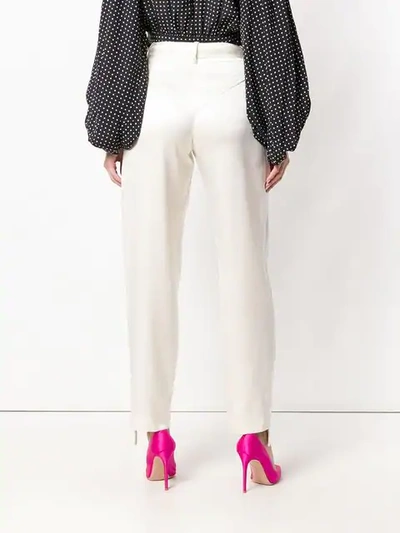 Shop Magda Butrym High Waisted Trousers - Neutrals