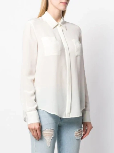 Shop Pinko Klassisches Hemd - Weiss In White