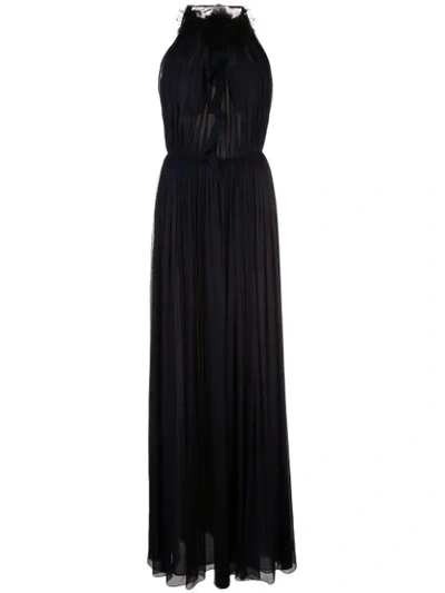 Shop Jason Wu Collection Ribbed Evening Dress In Black