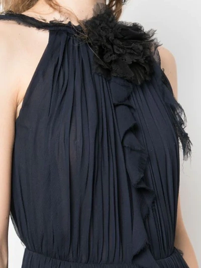 Shop Jason Wu Collection Ribbed Evening Dress In Black