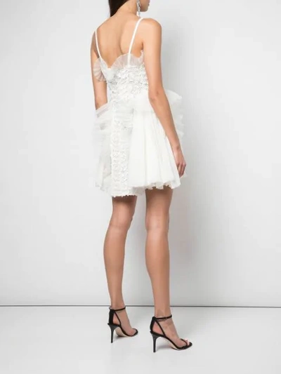 Shop Giambattista Valli Ruffled Mini Dress - White