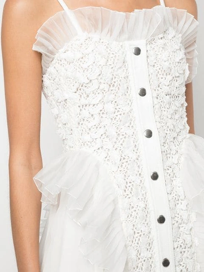 Shop Giambattista Valli Ruffled Mini Dress - White