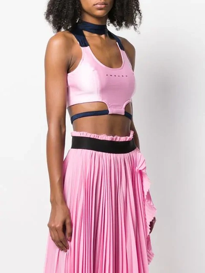 Shop Ambush Logo Sports Bra - Pink