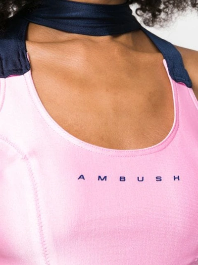 Shop Ambush Logo Sports Bra - Pink