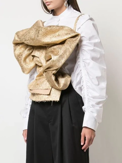 Shop Maison Margiela Kleid Im Deconstructed-look - Gold