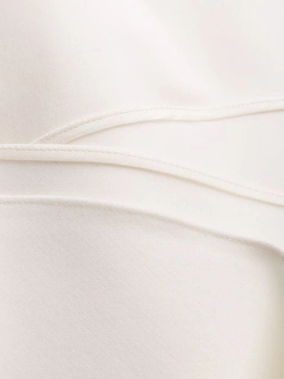 Shop Valentino Tie Neck Shift Dress In White