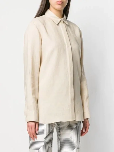 Shop Theory Classic Shirt In Neutrals