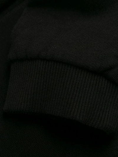 Shop Versace Chain Detail Hoodie In Black