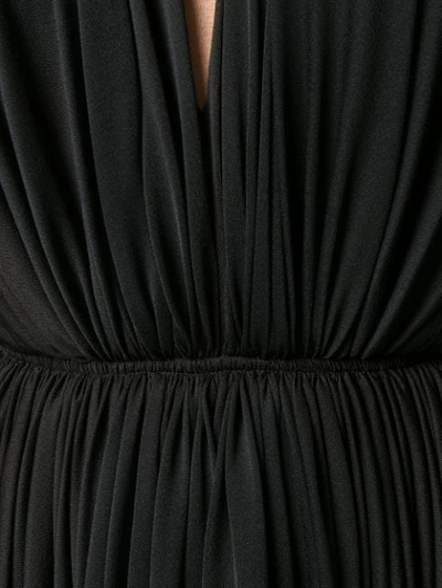 Pre-owned Alaïa 1990's Sheer Pleated Mini Dress In Black