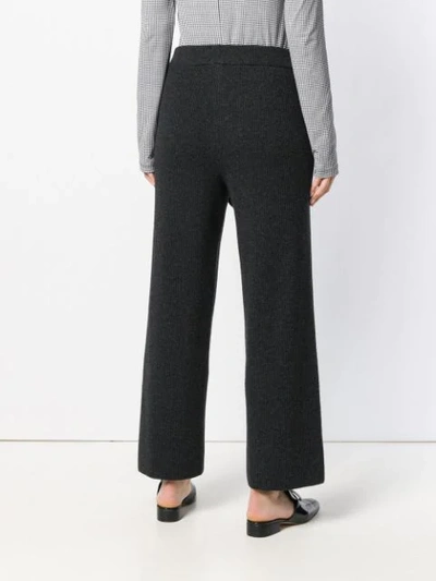 Shop Nanushka Knitted Trousers In Grey