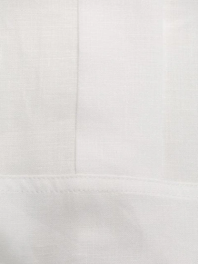 Shop Max Mara Short Sleeved Pleated Shirt - White
