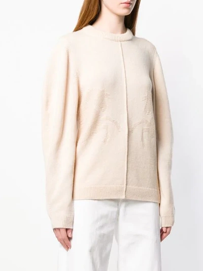 Shop Chloé Knit Sweater In Neutrals