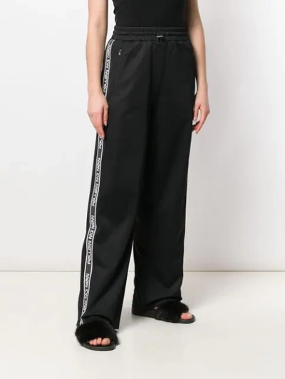 Shop Red Valentino Side Appliqués Lounge Trousers In Black
