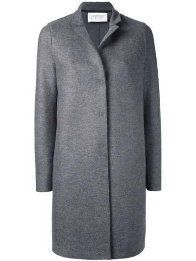 Shop Harris Wharf London 'cocoon' Coat In Grey