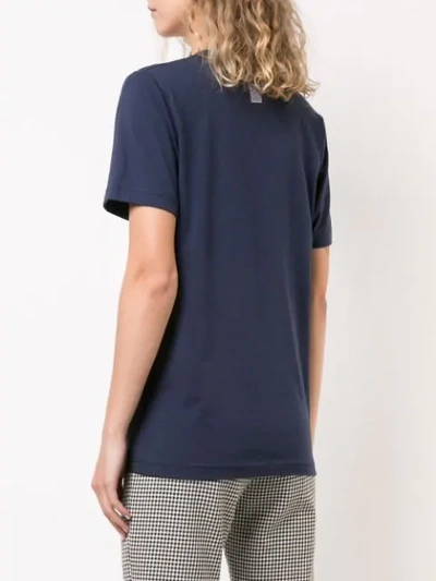 Shop Rosie Assoulin T-shirt Mit Slogan In Blue