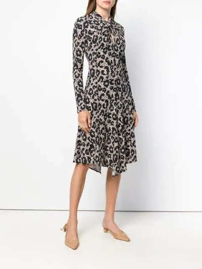 Shop Roberto Cavalli Leopard Print Dress - Black