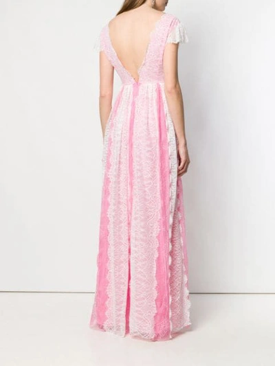 Shop Pinko Lace-trimmed Gown