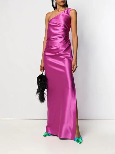 LANVIN GATHERED EVENING DRESS - 粉色