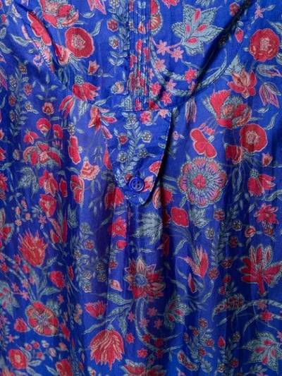 Shop Antik Batik Silky Dress - Blue