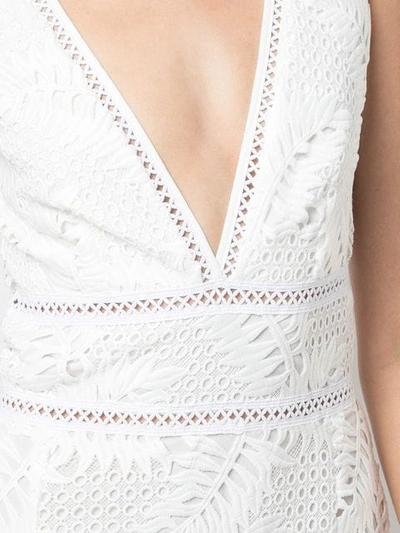 Shop Patbo Embroidered Midi Dress - White
