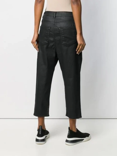 Shop Rick Owens Drkshdw Waxed In Black