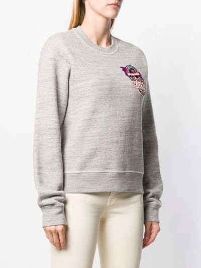 Dsquared2 Embroidered Logo Sweatshirt In Grey